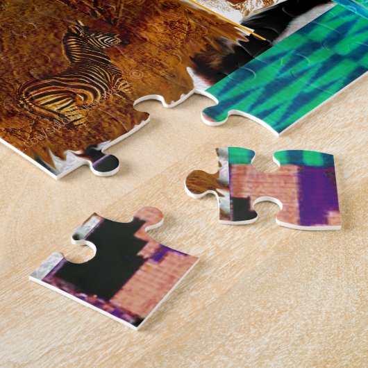 "Patronen van Afrika" Legpuzzel (Zijkant)