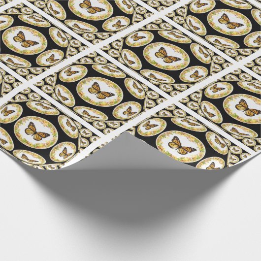 Patronen van de grote canvas tas van de monboogvli cadeaupapier (Hoek)