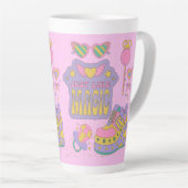 patronen van de jaren '90 latte mok (Rechterhoek)