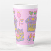 patronen van de jaren '90 latte mok (Voorkant)