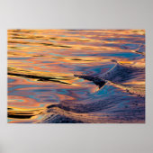 Patronen van de Reflected Sunset in Boat Wake Poster (Voorkant)