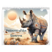 Patronen van de savanne graslanden kalender (Hoes)