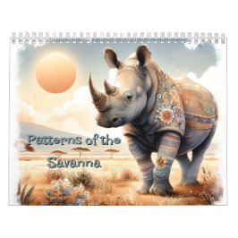 Patronen van de savanne graslanden kalender