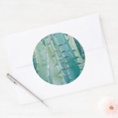 Patronen van een Agave plant Ronde Sticker (Envelop)