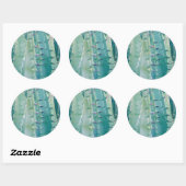 Patronen van een Agave plant Ronde Sticker (Vel)