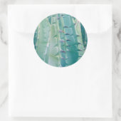 Patronen van een Agave plant Ronde Sticker (Tas)