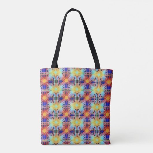 Patronen van licht Boho Tote Bag (Achterkant)