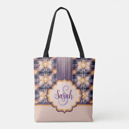 Patronen van licht Canvas tas (Achterkant)