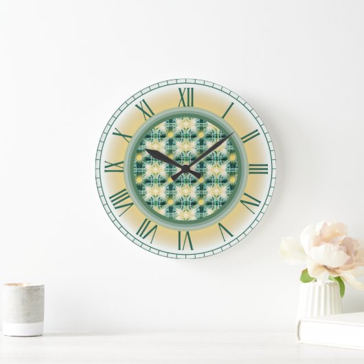 Patronen van lichte wandklok (Huis)