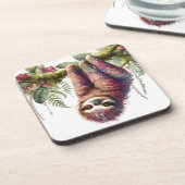 Patronen van Natuur - Oerwoud Sloth Bier Onderzetter (Linkerzijde)