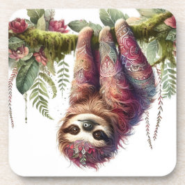 Patronen van Natuur - Oerwoud Sloth Bier Onderzetter