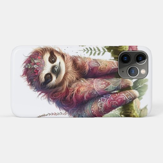 Patronen van Natuur - Oerwoud Sloth Case-Mate iPhone Case (Achterkant (horizontaal))