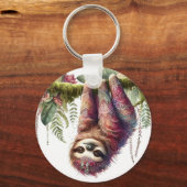 Patronen van Natuur - Oerwoud Sloth Sleutelhanger (Achterkant)