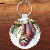 Patronen van Natuur - Oerwoud Sloth Sleutelhanger (Voorkant)