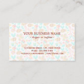 Patronen van schildklierige insecten visitekaartje (Achterkant)