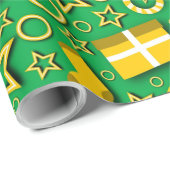 Patronen van snoep, sokken en cadeaudozen cadeaupapier (Rol Hoek)