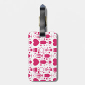 patronen van Valentijnsdagen Bagagelabel (Achterkant verticaal)