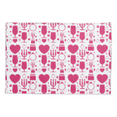 patronen van Valentijnsdagen Kussensloop (Achterkant-Links)