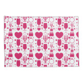patronen van Valentijnsdagen Kussensloop (Achterkant-Rechts)