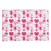 patronen van Valentijnsdagen Kussensloop (Voorkant-Rechts)