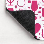 patronen van Valentijnsdagen Muismat (Hoek)