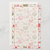 Patronen voor Moederdag Briefpapier (Voorkant / Achterkant)