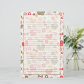 Patronen voor Moederdag Briefpapier (Staand voorkant)