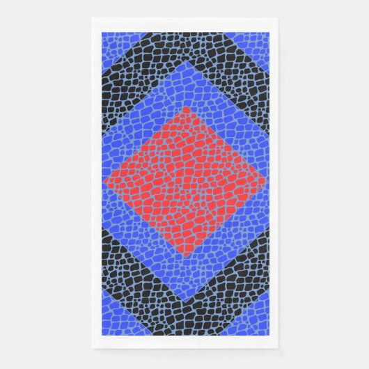 Patroon 01.Red.Blue.UPD LBlue BG Servet (Voorkant)