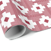 Patroon 061214 - Deep Red 9b2335 met wit Cadeaupapier (Rol Hoek)