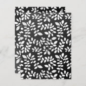 Patroon 10 bladeren briefkaart (Voorkant / Achterkant)