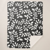 Patroon 10 bladeren sherpa deken (Voorkant)