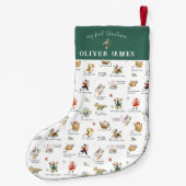 Patroon 12 dagen | Mijn eerste Kerstmis Kleine Kerstsok (Achterkant)