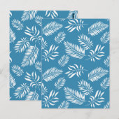 Patroon 13 bladeren briefkaart (Voorkant / Achterkant)