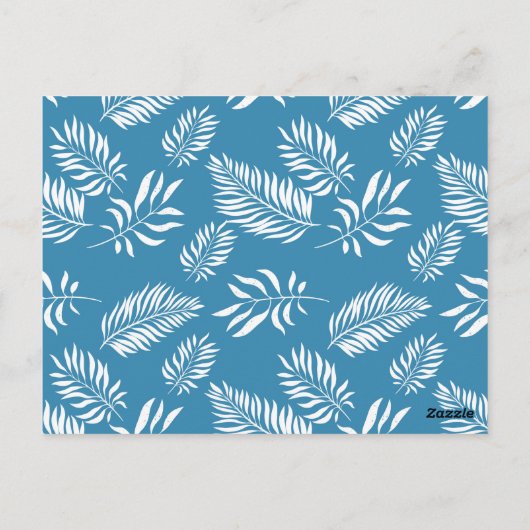 Patroon 13 bladeren briefkaart (Achterkant)