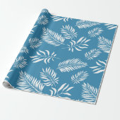 Patroon 13 bladeren cadeaupapier (Uitgerold)