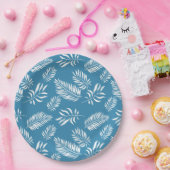 Patroon 13 bladeren papieren bordje (Feest)