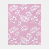 Patroon 15 bladeren fleece deken (Voorkant)