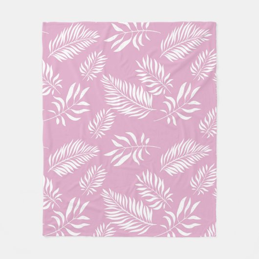 Patroon 15 bladeren fleece deken (Voorkant)