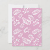 Patroon 15 bladeren notitiekaartje (Achterkant)