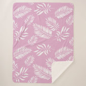 Patroon 15 bladeren sherpa deken (Voorkant)