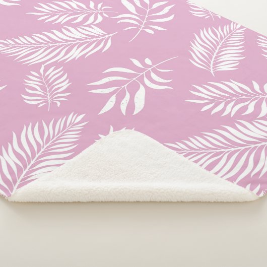 Patroon 15 bladeren sherpa deken (3/4)