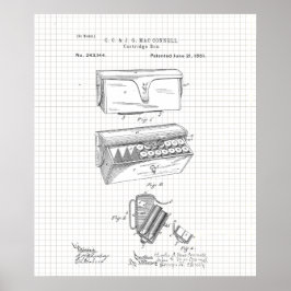 patroon 1881 Ammo Cartridge Poster