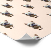 patroon_1_franse buldog_1 matte poster (Hoek)