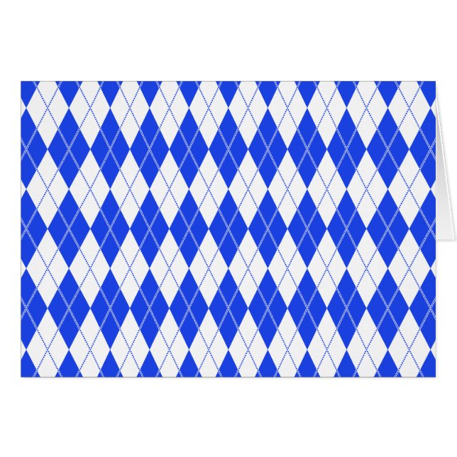 Patroon 1 van Argyle Blauw (Voorkant Horizontaal)