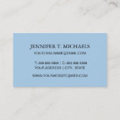 Patroon 1 van de Zeilboot van het monogram Leuk Visitekaartje (Achterkant)