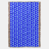 Patroon 260514 - Schaduwen van blauw Deken (Voorkant Verticaal)