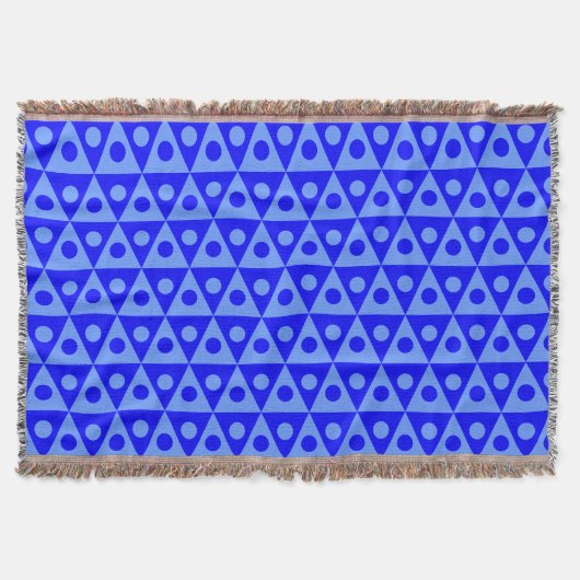 Patroon 260514 - Schaduwen van blauw Deken (Voorkant)