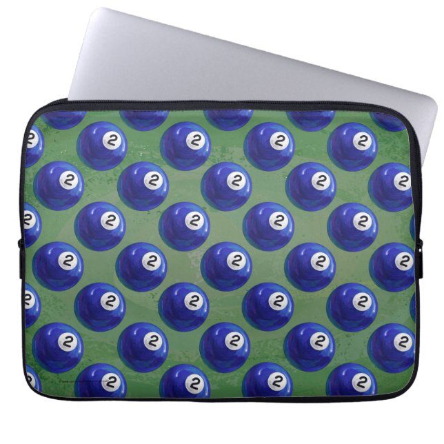 Patroon 2 Ball Laptop Sleeve (Voorkant)