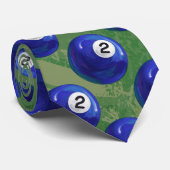 Patroon 2 Ball Stropdas (Opgerold)