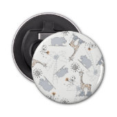 patroon 2 doedelen button flesopener (Voorkant)